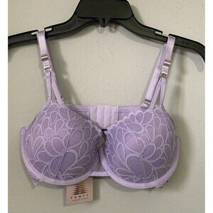Savage X Fenty Not Sorry Womens 36DD Unlined‎ Lace Balconette Bra Lavender NWT